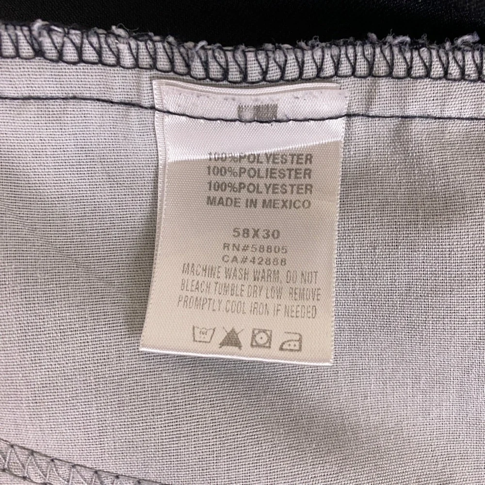 Harbor Bay Dress Pants Men's Size 58x30 Fit 52x30 Big and Tall Black Slacks